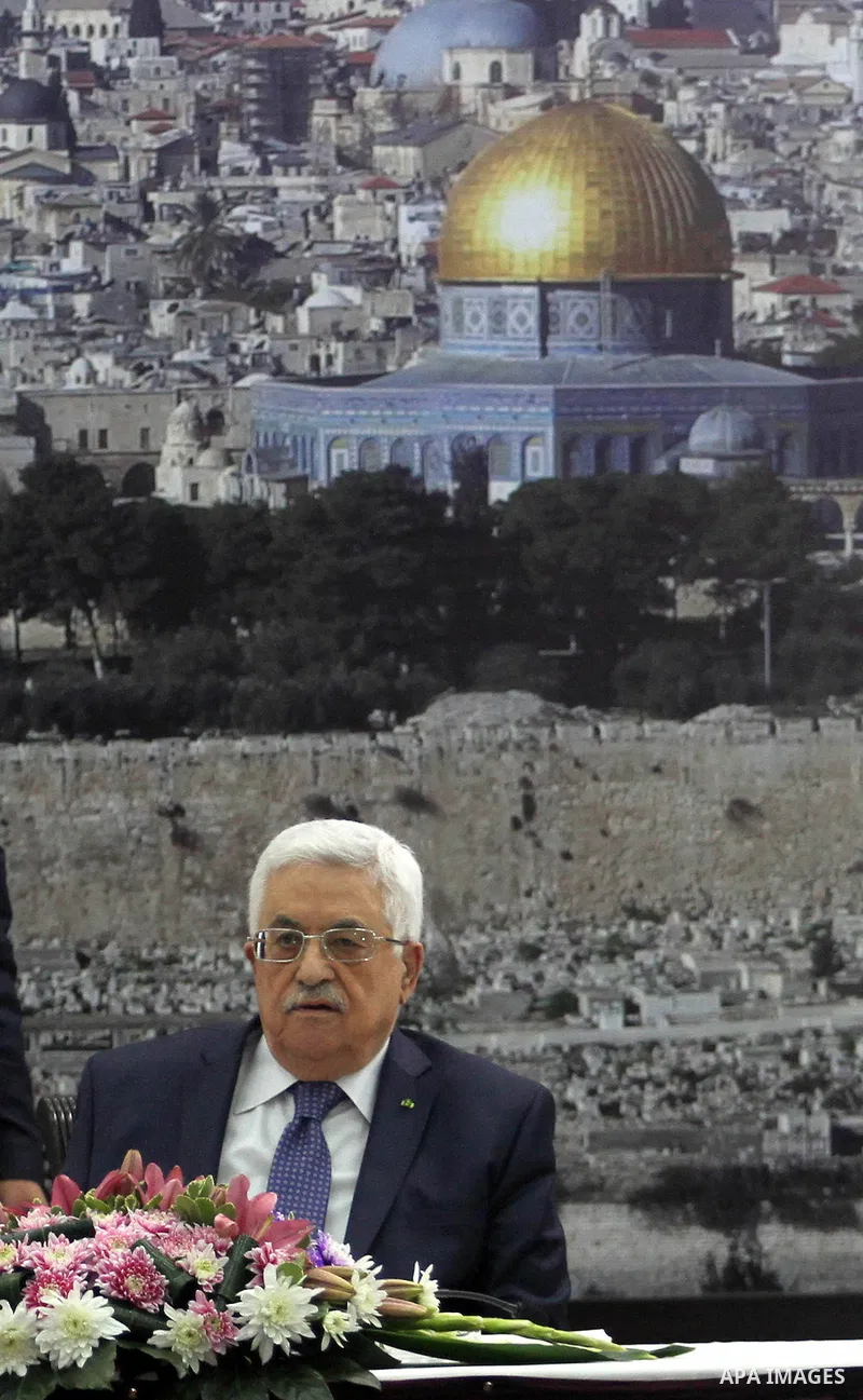 Palestinian President Mahmoud Abbas attends a meeting of the Palestinian leadership in the West Bank city of Ramallah March 31, 2014. U.S. Secretary of State John Kerry broke from his travel schedule for the second time...