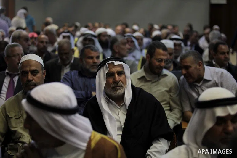 Palestinians attend the eighth National conference to maintain the Palestinian rights and constants, in Gaza City on May, 20, 2014. Photo by Ashraf Amra