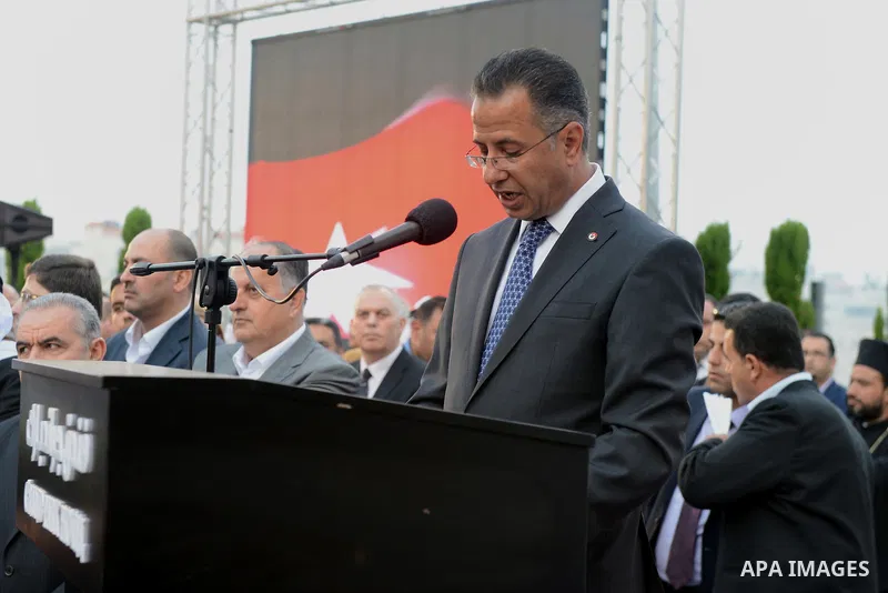 Palestinian President, Mahmoud Abbas attends a ceremony of independence of the Kingdom Hashemite of Jordan, in the West Bank city of Ramallah, on May 28, 2014. Photo by Thaer Ganaim