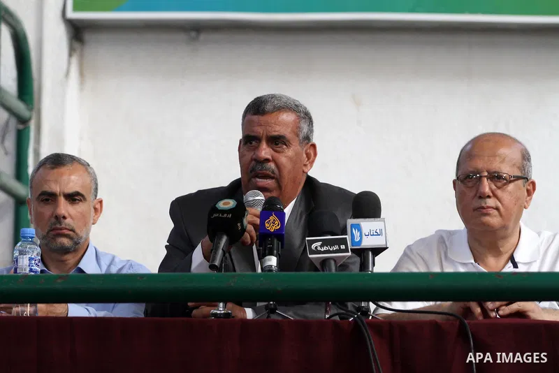 Palestinians attend a football match the during the championship of ''Gaza World Cup", in an event against the Israeli blockade on Gaza Strip, in Gaza City on June 27, 2014. Palestinians share a billion or more people ar...