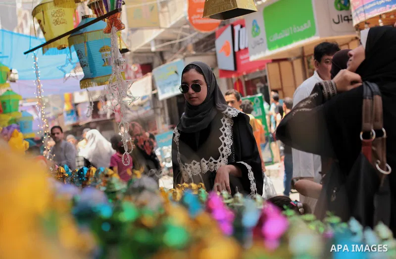 A Palestinian vendor sells a traditional Ramadan lantern in his shop at a market in Gaza City, as Muslims prepare for the upcoming holy fasting month of Ramadan, on June 28, 2014. on the eve of the start of the Muslim ho...