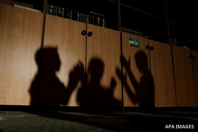 Palestinian boys pray at mosque in Gaza city, on June 29, 2014. Muslims around the world refrain from eating, drinking and sexual intercourse from dawn till dusk during Ramadan, the holiest month in the Islamic calendar....