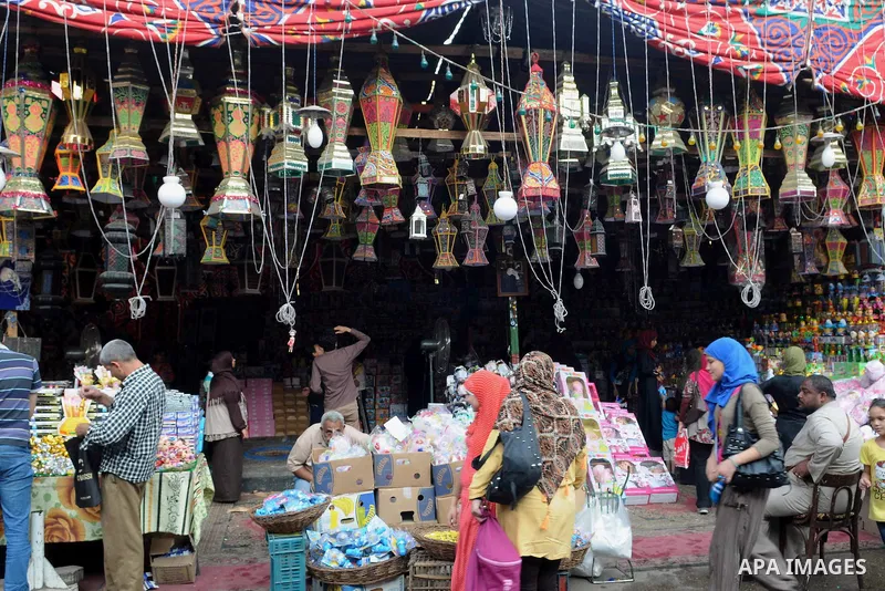 Egyptians choos traditional lanterns used for the holy month of Ramadan at a market in Cairo, Egypt, July 01, 2014. Muslim believers abstain from eating, drinking, smoking and having sex from dawn until sunset. Ramadan i...