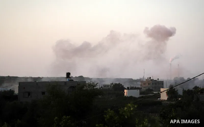 Smoke rises following an Israeli airstrike on Beit Lahiya, northern Gaza Strip, July 5, 2014. Muslims around the world are observing the holy fasting month of Ramadan in which they refrain from eating, drinking, sex and...