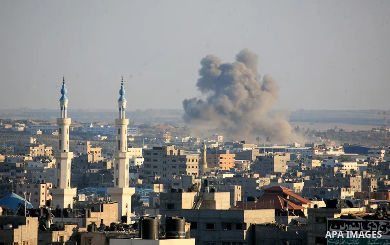 Smoke rises during an Israeli offensive in the east of Gaza City August 03, 2014. Israeli ground troops withdrew from the Gaza Strip, but airstrikes continued, killing at least 15 Palestinians. The Palestinian death toll...