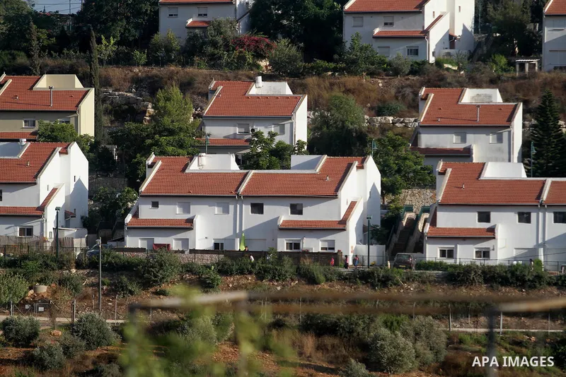 A picture shows the Hallamish settlement near the West Bank city of Ramallah, on August 3, 2014. Israeli soldiers guarded the settlement Hallamish following the infiltration of members to the inside and the occurrence of...