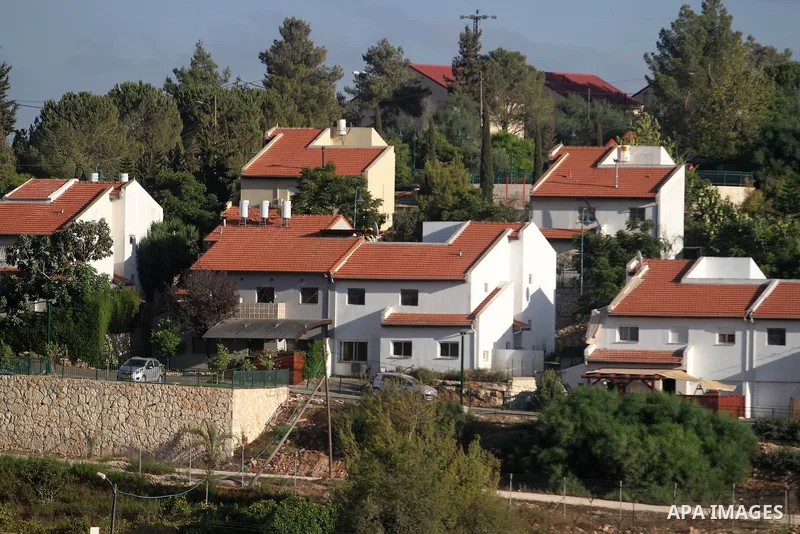 A picture shows the Hallamish settlement near the West Bank city of Ramallah, on August 3, 2014. Israeli soldiers guarded the settlement Hallamish following the infiltration of members to the inside and the occurrence of...