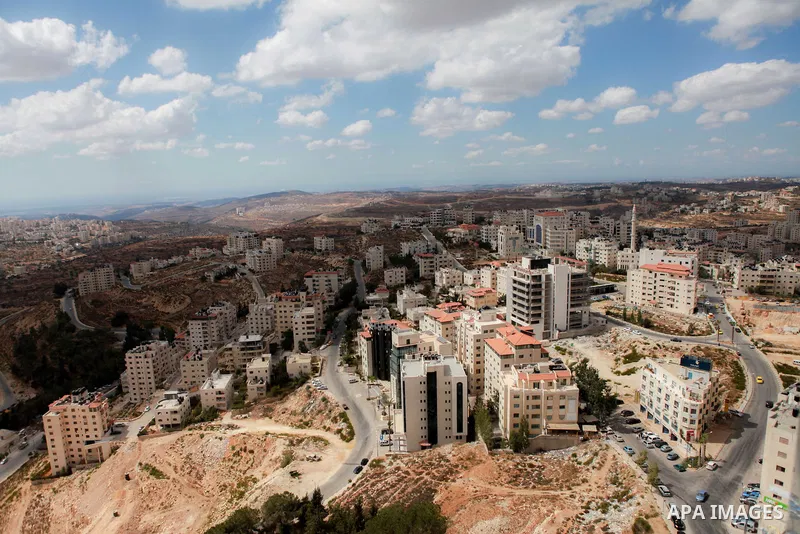 A general view show the West Bank city of Ramallah, on September 6, 2014. Photo by Shadi Hatem