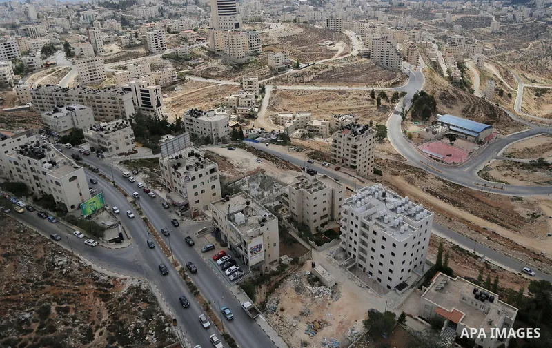 A general view show the West Bank city of Ramallah, on September 6, 2014. Photo by Shadi Hatem