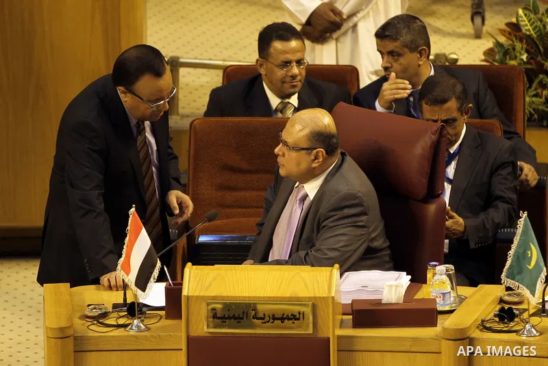 Foreign ministers of the Arab League take part in an emergency meeting at the league's headquarters in Cairo September 7, 2014. According to media sources among other topic the ministers will be discussing are the ongoin...