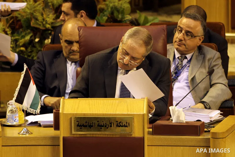 Nasser Judeh, Jordanian Foreign Minister attends the 142nd Arab League Foreign Ministers' meeting at the League's headquarters in Cairo, Egypt, 07 September 2014. According to media sources among other topic the minister...