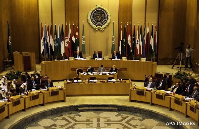 Foreign ministers of the Arab League take part in an emergency meeting at the league's headquarters in Cairo September 7, 2014. According to media sources among other topic the ministers will be discussing are the ongoin...