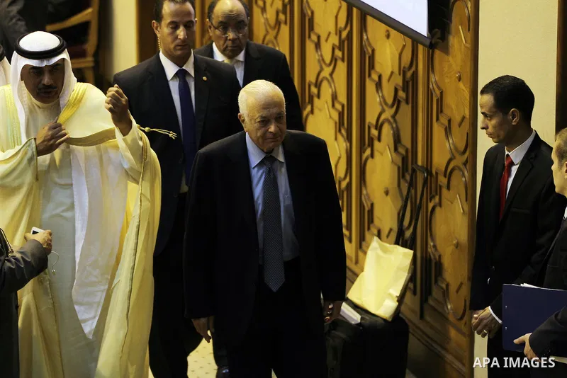 Arab League Secretary-General Nabil Elaraby arrives to the 142nd Arab League Foreign Ministers' meeting at the League's headquarters in Cairo, Egypt, 07 September 2014. According to media sources among other topic the mi...