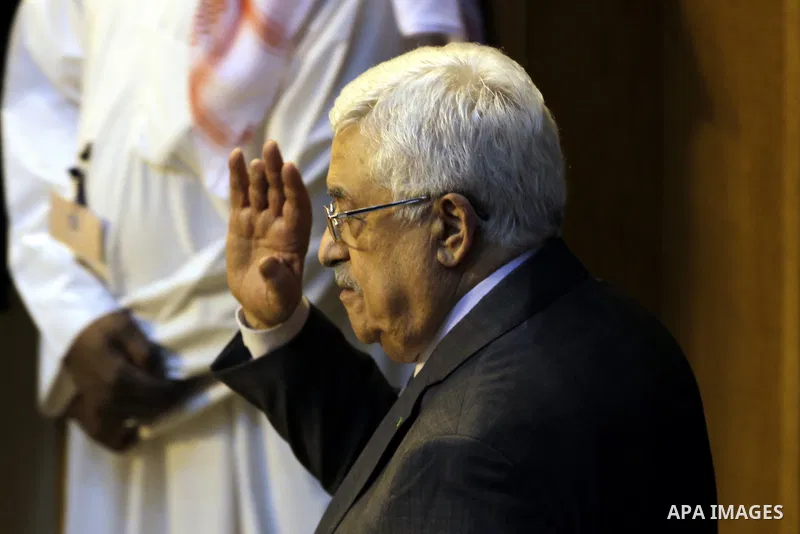 Palestinian President Mahmoud Abbas arrives for a meeting of foreign ministers at the headquarters of the Arab League in the Egyptian capital Cairo on September 7, 2014. According to media sources among other topic the m...