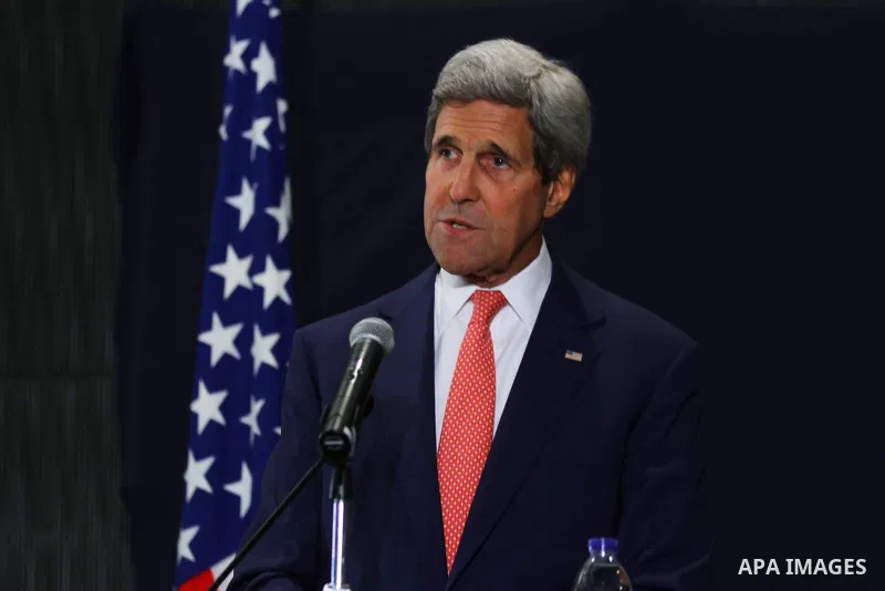 U.S. Secretary of State John Kerry speaks during a joint news conference with Egypt's foreign minister in Cairo September 13, 2014. Kerry is in Cairo as part of a regional tour to build support for President Barack Obama...
