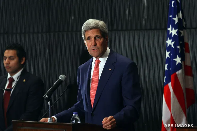 U.S. Secretary of State John Kerry speaks during a joint news conference with Egypt's foreign minister in Cairo September 13, 2014. Kerry is in Cairo as part of a regional tour to build support for President Barack Obama...