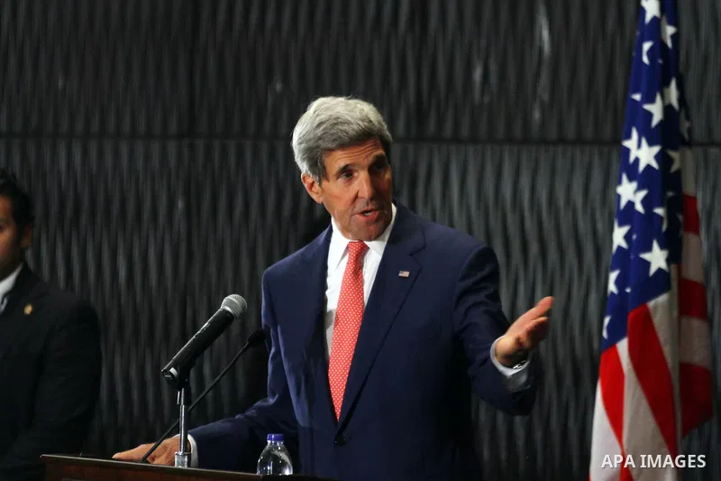 U.S. Secretary of State John Kerry speaks during a joint news conference with Egypt's foreign minister in Cairo September 13, 2014. Kerry is in Cairo as part of a regional tour to build support for President Barack Obama...