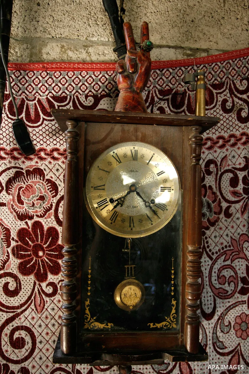Artifacts are displayed at Palestinian Jamal Abu Elian's museum, in Khan Younis in the southern Gaza Strip, September 16, 2014. Israeli army destroyed the museum during the offensive on Gaza strip and stole some artifact...