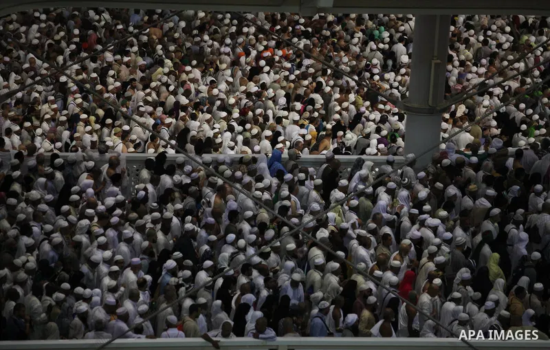Muslim pilgrims move around the Kaaba inside the Grand Mosque during the annual Hajj in Mecca, Saudi Arabia, Sept. 23, 2014. About 160 countries converge annually on the Islamic cities of Mecca and Medina in western Saud...