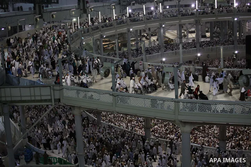 Muslim pilgrims move around the Kaaba inside the Grand Mosque during the annual Hajj in Mecca, Saudi Arabia, Sept. 23, 2014. About 160 countries converge annually on the Islamic cities of Mecca and Medina in western Saud...
