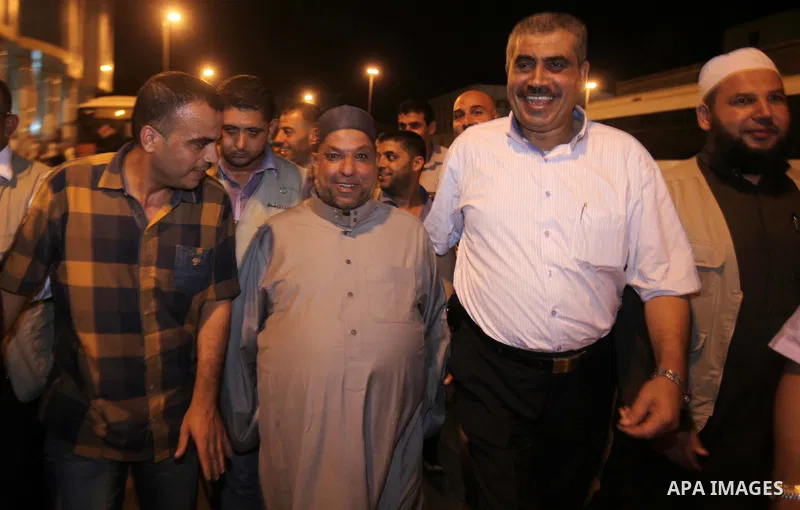 Saudi Arabian of Minister of Awqaf and Religious Affairs, Youssef Dais visits the Palestinian Muslim pilgrims during the annual Hajj in Mecca, Saudi Arabia, Sept. 24, 2014. pilgrims are converging on Saudi Arabia for the...