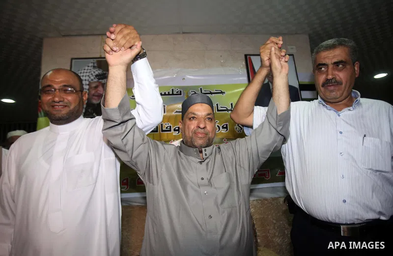 Saudi Arabian of Minister of Awqaf and Religious Affairs, Youssef Dais visits the Palestinian Muslim pilgrims during the annual Hajj in Mecca, Saudi Arabia, Sept. 24, 2014. pilgrims are converging on Saudi Arabia for the...