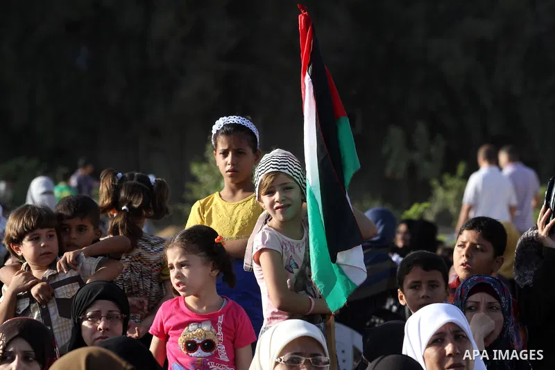 Palestinians attend a ceremony to honor Palestinians who were killed by Israel during the summer's fierce offensive, in Gaza city on Sep. 26, 2014. Palestinian leader Mahmoud Abbas returned to the United Nations General...