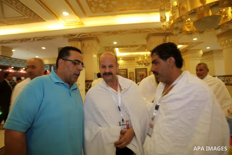 Relatives of Palestinian martyrs who honors by the King of Saudi Arabia Abdullah bin Abdulaziz arrive to the Mecca to attend the Muslim's Hajj pilgrimage on Sep. 29, 2014. According to the Muslims holy book the Koran, th...