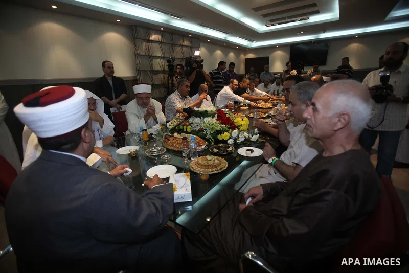 Saudi Arabian of Minister of Awqaf and Religious Affairs, Youssef Dais visits El Salam City with Palestinian Muslim pilgrims during the annual Hajj in Mecca, Saudi Arabia, Sept. 29, 2014. According to the Muslims holy bo...