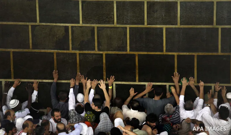 Muslim pilgrims pray around the holy Kaaba at the Grand Mosque, during the annual haj pilgrimage in Mecca September 30 2014. According to the Muslims holy book the Koran, the Kaaba was built by Abraham and his son Ismael...