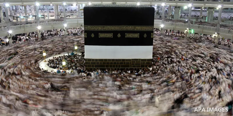 Muslim pilgrims pray around the holy Kaaba at the Grand Mosque, during the annual haj pilgrimage in Mecca September 30 2014. According to the Muslims holy book the Koran, the Kaaba was built by Abraham and his son Ismael...