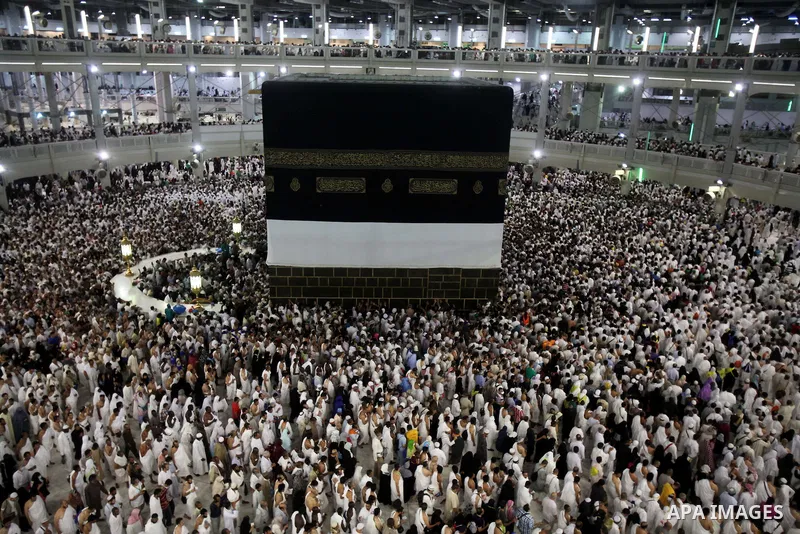 Muslim pilgrims pray around the holy Kaaba at the Grand Mosque, during the annual haj pilgrimage in Mecca September 30 2014. According to the Muslims holy book the Koran, the Kaaba was built by Abraham and his son Ismael...