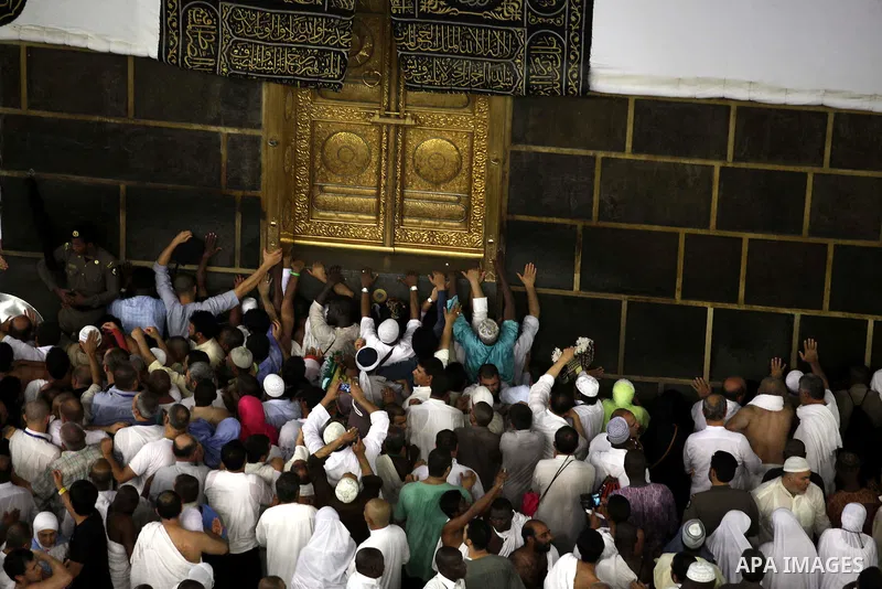 Muslim pilgrims pray around the holy Kaaba at the Grand Mosque, during the annual haj pilgrimage in Mecca September 30 2014. According to the Muslims holy book the Koran, the Kaaba was built by Abraham and his son Ismael...