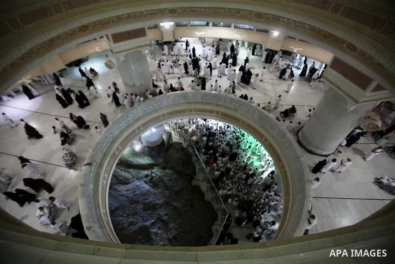 Muslim pilgrims pray around the holy Kaaba at the Grand Mosque, during the annual haj pilgrimage in Mecca September 30 2014. According to the Muslims holy book the Koran, the Kaaba was built by Abraham and his son Ismael...