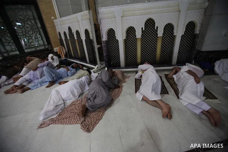 Muslim pilgrims pray around the holy Kaaba at the Grand Mosque, during the annual haj pilgrimage in Mecca September 30 2014. According to the Muslims holy book the Koran, the Kaaba was built by Abraham and his son Ismael...