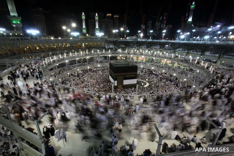 Muslim pilgrims pray around the holy Kaaba at the Grand Mosque, during the annual haj pilgrimage in Mecca September 30 2014. According to the Muslims holy book the Koran, the Kaaba was built by Abraham and his son Ismael...