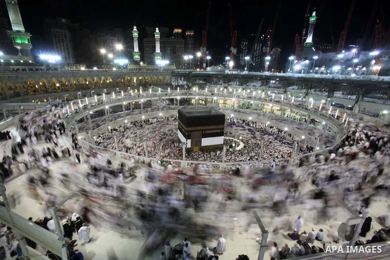 Muslim pilgrims pray around the holy Kaaba at the Grand Mosque, during the annual haj pilgrimage in Mecca September 30 2014. According to the Muslims holy book the Koran, the Kaaba was built by Abraham and his son Ismael...