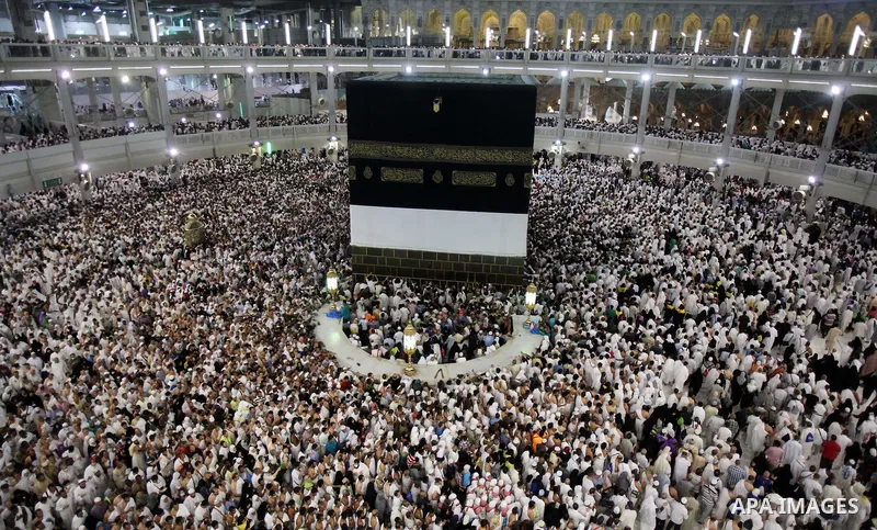 Muslim pilgrims pray around the holy Kaaba at the Grand Mosque, during the annual haj pilgrimage in Mecca September 30 2014. According to the Muslims holy book the Koran, the Kaaba was built by Abraham and his son Ismael...