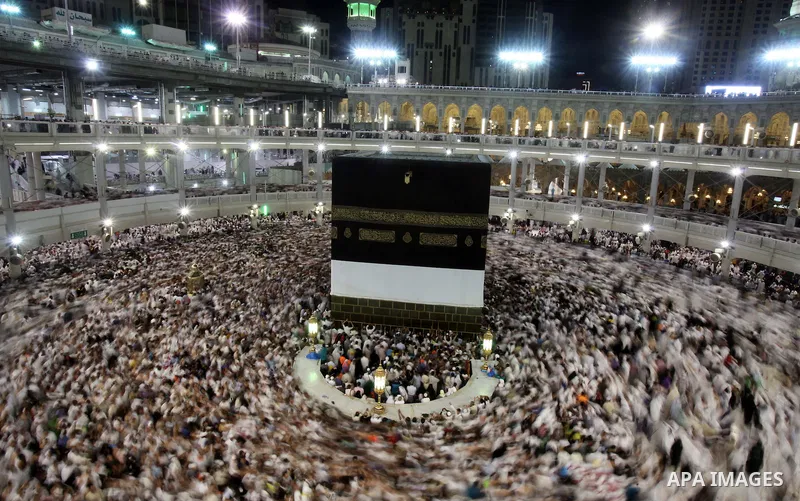 Muslim pilgrims pray around the holy Kaaba at the Grand Mosque, during the annual haj pilgrimage in Mecca September 30 2014. According to the Muslims holy book the Koran, the Kaaba was built by Abraham and his son Ismael...