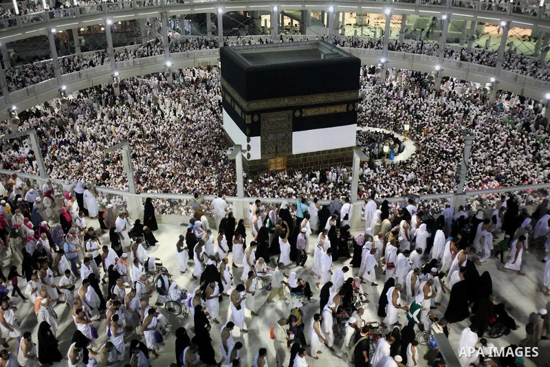 Muslim pilgrims pray around the holy Kaaba at the Grand Mosque, during the annual haj pilgrimage in Mecca September 30 2014. According to the Muslims holy book the Koran, the Kaaba was built by Abraham and his son Ismael...