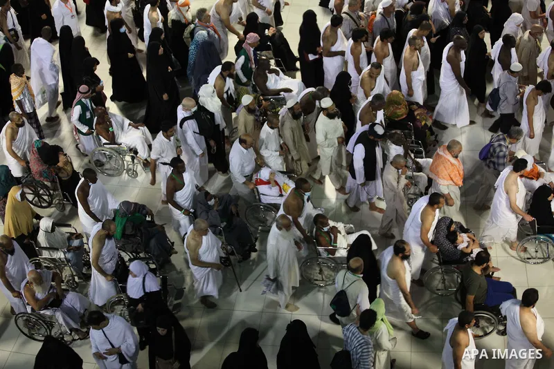 Muslim pilgrims pray around the holy Kaaba at the Grand Mosque, during the annual haj pilgrimage in Mecca September 30 2014. According to the Muslims holy book the Koran, the Kaaba was built by Abraham and his son Ismael...