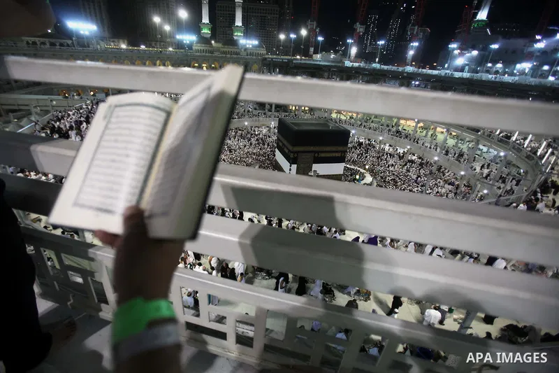 Muslim pilgrims pray around the holy Kaaba at the Grand Mosque, during the annual haj pilgrimage in Mecca September 30 2014. According to the Muslims holy book the Koran, the Kaaba was built by Abraham and his son Ismael...