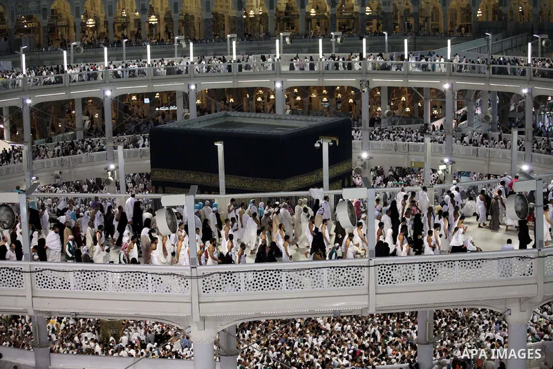 Muslim pilgrims pray around the holy Kaaba at the Grand Mosque, during the annual haj pilgrimage in Mecca September 30 2014. According to the Muslims holy book the Koran, the Kaaba was built by Abraham and his son Ismael...