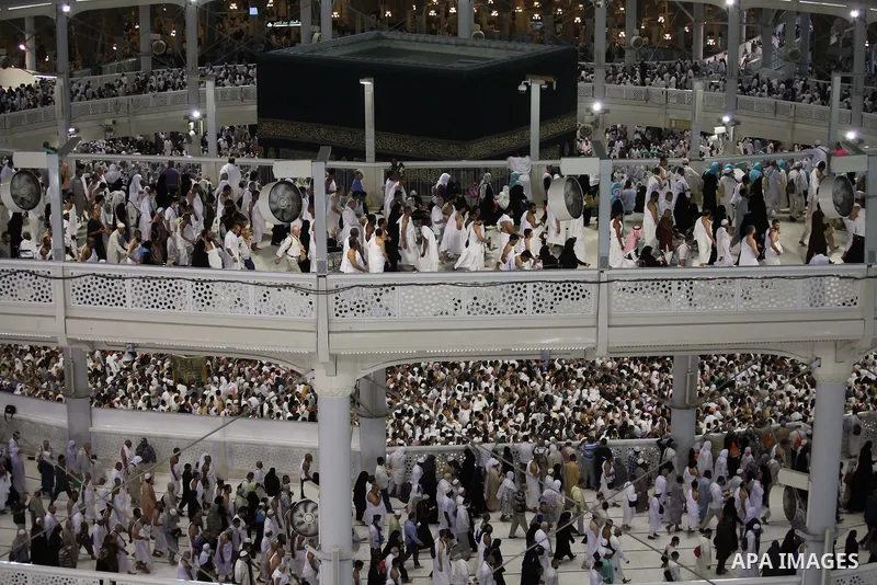 Muslim pilgrims pray around the holy Kaaba at the Grand Mosque, during the annual haj pilgrimage in Mecca September 30 2014. According to the Muslims holy book the Koran, the Kaaba was built by Abraham and his son Ismael...