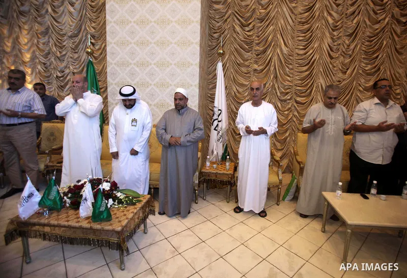 Saudi Arabian of Minister of Awqaf and Religious Affairs, Youssef Dais visits the Muslim pilgrims during the annual Hajj in Mecca, Saudi Arabia, October 2, 2014. pilgrims are converging on Saudi Arabia for the annual haj...