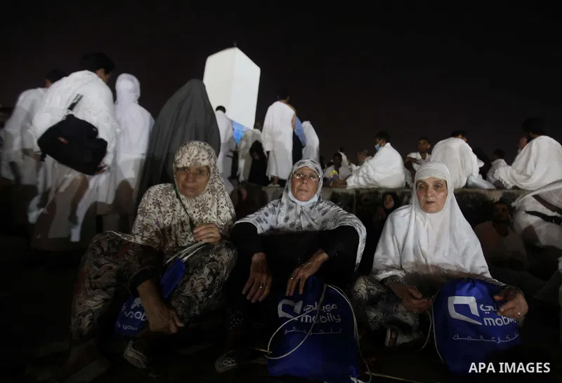 Muslim pilgrims pray on Mount Arafat, near Mecca, as they take part in one of the Hajj rituals. The pilgrims perform a series of rituals during the annual Hajj. They circumambulate the kaaba seven times, run back and for...