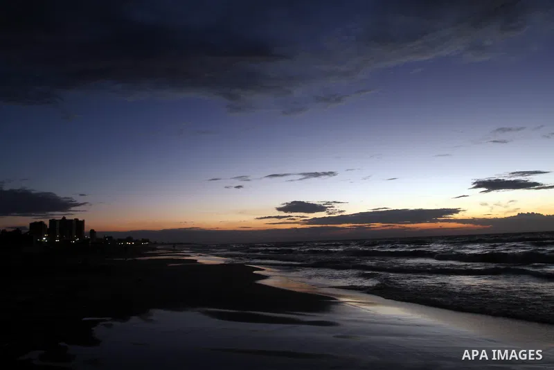 A general view Shows Gaza's sea port in Gaza City during winter, on Nov. 16, 2014. Photo by Yasser Qudih