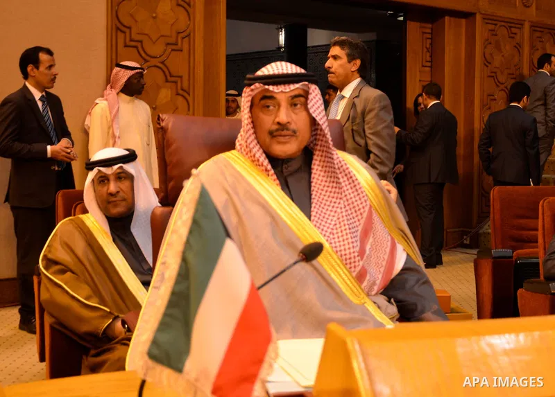 Kuwaiti Foreign Minister Sheikh Sabah Khalid Al Hamad Al Sabah attends the Arab League Foreign Ministers Emergency meeting at the League's headquarters in Cairo, Egypt, 29 November 2014. The meeting is held to discuss th...