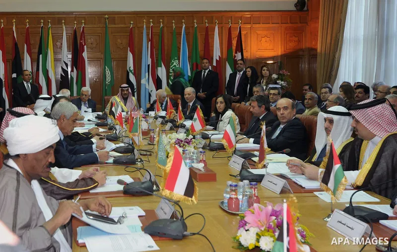 Arab Foreign Ministers attend the Arab League Foreign Ministers emergency meeting at the League's headquarters in Cairo, Egypt, 29 November 2014. The meeting is held to discuss the situation in east Jerusalem. Photo by A...