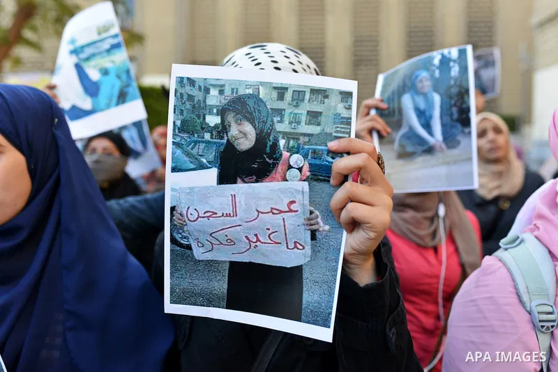 Egyptian supporters of Muslim Brotherhood who belonged to "Students against Coup" movement participate in a demonstration to demand the release of their detained colleagues, outside the Cairo University, Cairo December 2...